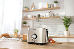 Тостер Gorenje T1000E 1000Вт серебристый/черный