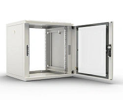 Шкаф коммутационный ЦМО (ШРН-М-12.500) настенный 12U 600x520мм пер.дв.стекл 130кг серый 456мм 21.6кг 180град. 610мм