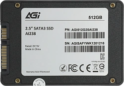 Накопитель SSD AGi SATA-III 512GB AGI512G25AI238 AI238 2.5"