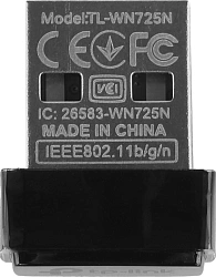 Сетевой адаптер Wi-Fi TP-Link TL-WN725N N150 USB 2.0 (ант.внутр.) 1ант.