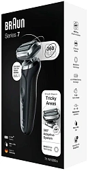 Бритва сетчатая Braun Series 7 71-N1000S реж.эл.:3 питан.:аккум. черный