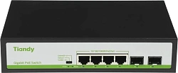 Коммутатор Tiandy TC-P3S06 H/0402/AT/60/V2.0 4x1Гбит/с неуправляемый