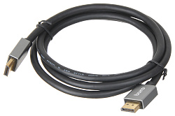 Кабель аудио-видео Buro V1.4 DisplayPort (m)/DisplayPort (m) 1.5м. позолоч.конт. черный (BHP-DPP-1.4-1.5G)