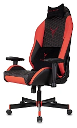 Кресло игровое Knight Neon черный/красный соты экокожа с подголов. крестов. металл