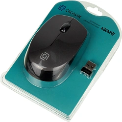 Мышь Оклик 486MW черный/серый оптическая 1600dpi беспров. USB для ноутбука 3but (1196552)