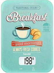 Весы кухонные электронные Beurer KS19 Breakfast макс.вес:5кг рисунок