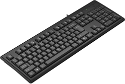 Клавиатура A4Tech KR-83 черный USB (KR-83 BLACK)