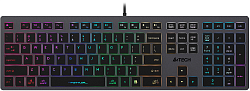 Клавиатура A4Tech Fstyler FX60H серый USB slim LED (FX60H GREY/NEON)