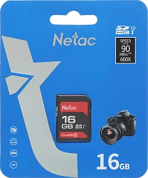 Флеш карта SDHC 16GB Netac NT02P600STN-016G-R P600 w/o adapter
