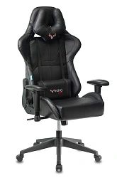 Кресло игровое Zombie VIKING 5 AERO Edition черный экокожа с подголов. крестов. пластик