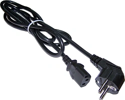 Шнур питания Lanmaster LAN-PP13/SHA-1.8-WH C13-Schuko проводник.:3x0.75мм2 1.8м 220В 10А черный