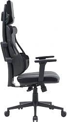 Кресло Cactus CS-CHR-DUO-GYBK серый/черный с подголов. крестов. сталь пластик черный