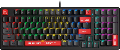 Клавиатура A4Tech Bloody S98 механическая черный/красный USB for gamer LED (S98 RED)