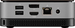 ПК Мини Osio BaseLine B51i-008 i3 1215U (1.2) 8Gb SSD256Gb UHDG Windows 11 Pro 64 GbitEth WiFi BT 59.85W коричневый/серебристый