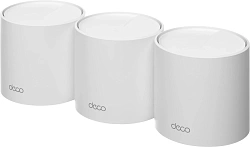 Бесшовный Mesh роутер TP-Link Deco X50 Pro (DECO X50 PRO(3-PACK)) AX3000 100/1000/2500BASE-T белый (упак.:3шт)