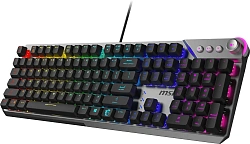 Клавиатура MSI Strike 600 V2 механическая черный USB Multimedia for gamer LED (S11-04RU261-CLA)