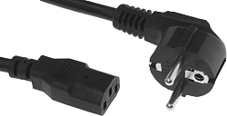 Шнур питания ITK PC-C13D-2M C13-Schuko проводник.:3x1.5мм2 2м 230В 10А черный