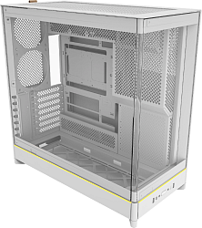 Корпус Montech HS02 белый без БП ATX 8x120mm 2xUSB3.0 audio