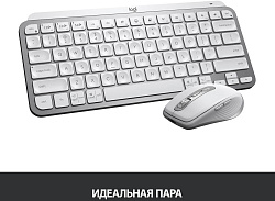 Клавиатура Logitech MX Keys Mini серебристый USB беспроводная BT/Radio LED (920-010502)