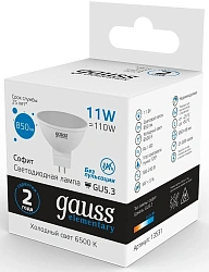 Лампа светодиодная Gauss Elementary 13531 11Вт цок.:GU5.3 софит 180B св.свеч.бел.хол. MR16 (упак.:1шт)