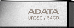 Флеш Диск A-Data 64GB UR350 UR350-64G-RSR/BK USB3.2 серебристый/черный