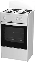 Плита Газовая Darina 1 AS GM521 001 W белый реш.сталь