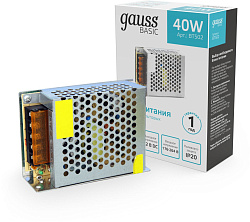 Блок питания Gauss Basic для лен.светод. серый (BT502)