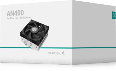 Устройство охлаждения(кулер) Deepcool AN400 Soc-AM5/AM4/1200/1700/1851 серебристый/черный 4-pin 23.2dB Al 150W 431.4gr Ret (R-AN400-SRWNMN-G)