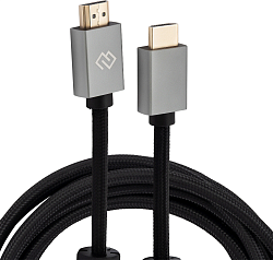 Кабель аудио-видео Digma HDMI (m)/HDMI (m) 3м. феррит.кольца позолоч.конт. черный (D-HDMI-2FF-V2.0-3M)