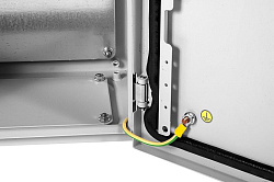 Шкаф электротехнический Elbox EMW-400.400.210-1-IP66 настенный 400мм 210мм несъемн.бок.пан. 50кг серый