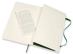Блокнот Moleskine CLASSIC SOFT QP616K15 Large 130х210мм 192стр. линейка мягкая обложка зеленый