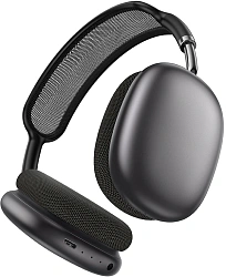 Наушники накладные Hoco W65 PLUS т.серый беспроводные bluetooth оголовье (50397)