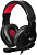 Наушники с микрофоном Оклик HS-L320G Phoenix черный/красный 1.9м мониторные оголовье (359482)