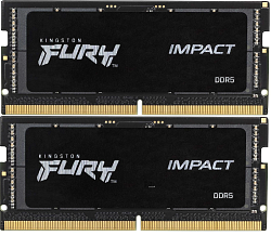 Память DDR5 2x32GB 5600MHz Kingston KF556S40IBK2-64 Fury Impact RTL PC5-44800 CL40 SO-DIMM 262-pin 1.1В dual rank Ret