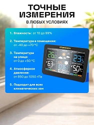 Термогигрометр Ermenrich Report WR60 портативный черный (86037)