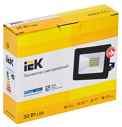 Прожектор уличный IEK СДО LPDO601-30-65-K02 светодиодный 30Втчерный