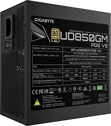 Блок питания Gigabyte ATX 850W GP-UD850GM PG5 V2 Gen.5 80+ gold (20+4pin) APFC 120mm fan 8xSATA Cab Manag RTL