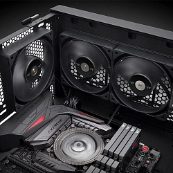 Вентилятор Thermaltake TOUGHFAN 12 Pro 120x120x25mm черный 4-pin 22.6dB Ret (CL-F159-PL12BL-A)