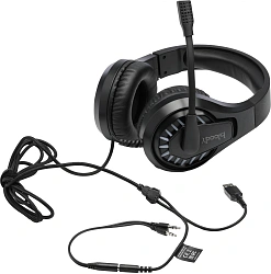 Наушники с микрофоном A4Tech Bloody G230p черный 2м накладные оголовье (G230P)