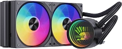 Система водяного охлаждения Bloody LC-10 ARGB Soc-AM5/AM4/1200/1700/1851 черный 4-pin 20-35dB Al+Cu 260W Ret (LC-10-ARGB240-BK)