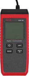 Термоанемометр RGK AM-30 портативный крыльчатый красный/черный (779296)