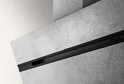 Вытяжка каминная Elica Stripe Urban Zinc/A/90 черный управление: кнопочное (1 мотор)