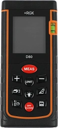 Лазерный дальномер RGK D80 2кл.лаз. 635нм цв.луч. красный (4610011871832)