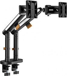Кронштейн для мониторов Ultramounts UM727B черный 17"-32" макс.9кг крепление к столешнице поворот и наклон