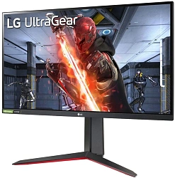 Монитор LG 27" UltraGear 27GN65R-B черный IPS 16:9 HDMI матовая HAS Piv 1000:1 300cd 178гр/178гр 1920x1080 144Hz G-Sync FreeSync Premium DP FHD 7.2кг