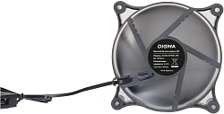 Вентилятор для корпуса Digma DFAN120PWM-2BK 120х120x25 черный 4-pin 37дБ Ret