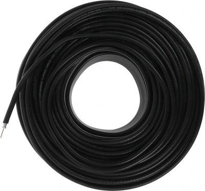Кабель коаксиальный Hyperline COAX-RG6-100 RG-6 FTP PVC внутренний 100м черный
