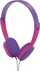 Наушники накладные Hama Kids 1.2м фиолетовый/розовый проводные оголовье (00177014)