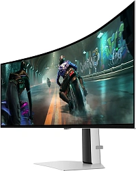 Монитор Samsung 49" Odyssey OLED G9 S49DG910SIXCI серебристый OLED LED 32:9 HDMI полуматовая HAS 250cd 178гр/178гр 5120x1440 144Hz DP USB 12.9кг