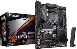 Материнская плата Gigabyte B550 AORUS ELITE WIFI7 Soc-AM4 AMD B550 4xDDR4 ATX AC`97 8ch(7.1) 2.5Gg RAID+HDMI+DP